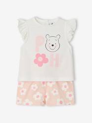Baby-T-shirts & Roll Neck T-Shirts-T-Shirts-Winnie the Pooh floral set for baby girls 