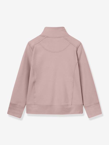 Children's fleece jacket with zip fastening MATBERKAN MINI A TURE mint green+old rose 