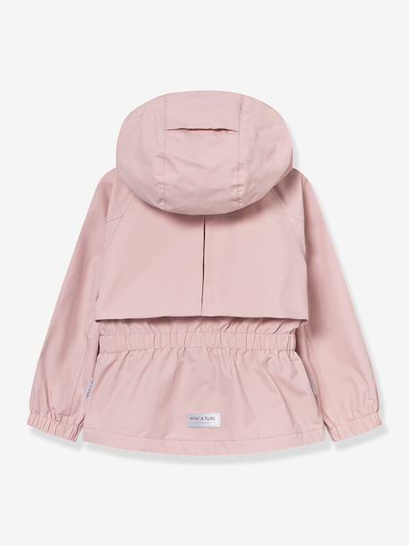 MATALGEA Mid-Season Waterproof Jacket with Fleece Lining, for Girls, MINI A TURE dusky pink+rosy+sage green 