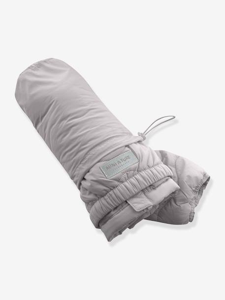 Lightweight quilted jacket for children MATNAVA MINI A TURE almond green+carrot+soft lilac 