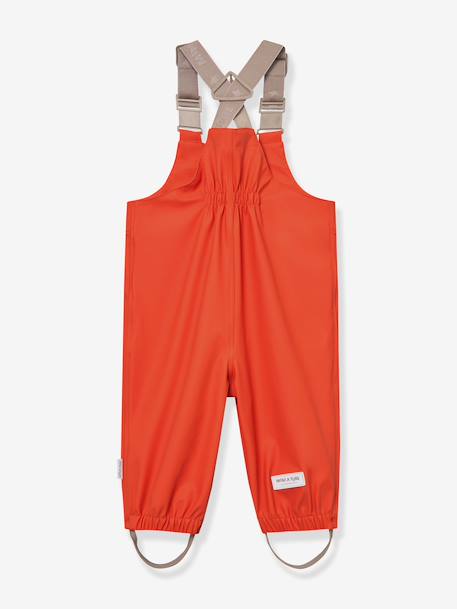 Rain set: waterproof jacket & dungaree trouser for babies MATWAINIS MINI A TURE tomato red 