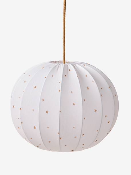 Fabric globe lampshade for pendant light beige 