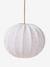 Fabric globe pendant lampshade beige 