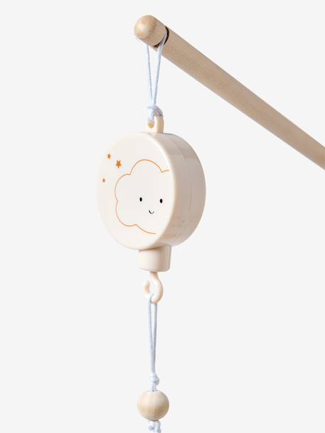 Nuage musical mobile beige 