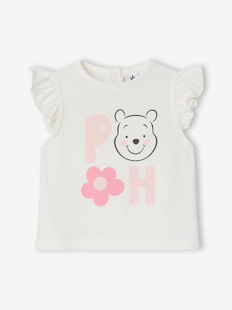 Winnie the Pooh floral set for baby girls pale pink 