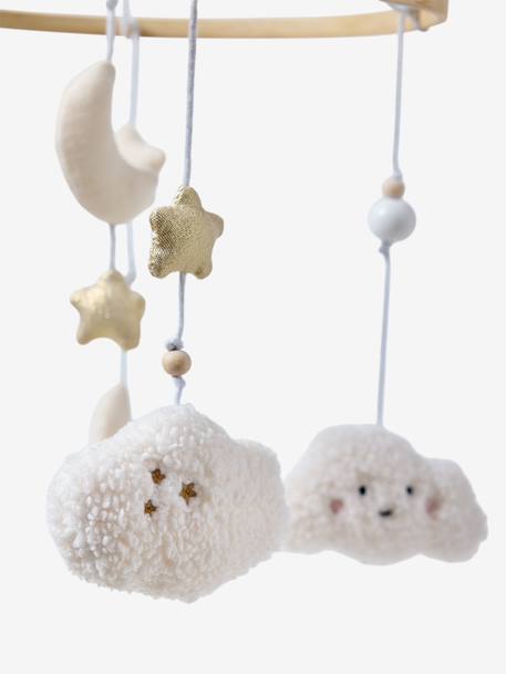 Nuage musical mobile beige 