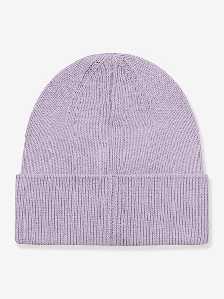 Knitted beanie for children MATBOJE MINI A TURE lilac+sand beige 