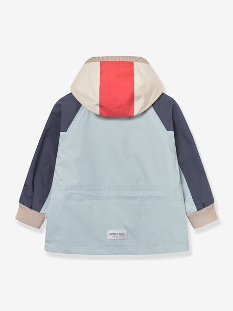 Lined hooded jacket for babies MATWALLY MINI A TURE light blue 