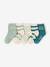 Pack of 5 pairs of baby boys' socks aqua green 