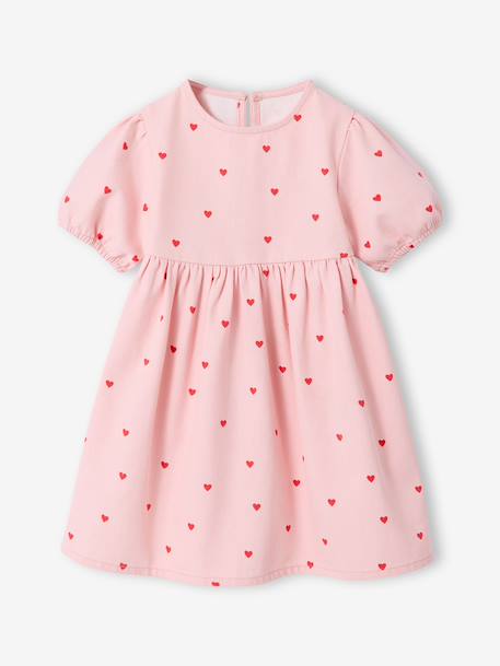 Dress in Lightweight Denim, for Girls brut denim+rose+stone+vanilla 