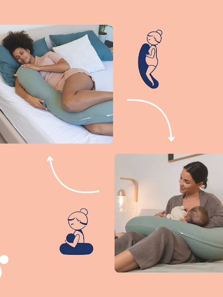 Doomoo Buddy Cushion for Nursing, by BABYMOOV beige+Dark Beige+green+Grey/Print+terracotta 