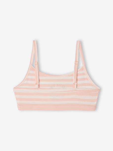 Pack of 2 organic cotton girls bras rose 