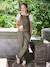Dungarees in Lightweight Fleece for Maternity, by ENVIE DE FRAISE khaki+navy blue 