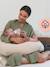 Doomoo Buddy Cushion for Nursing, by BABYMOOV beige+Dark Beige+Grey/Print 