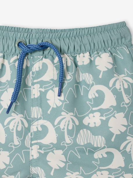 Printed Swim Shorts for Baby Boys grey blue+sage green 