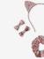 Set of Accessories In Floral Print Cotton for Girls pale pink 