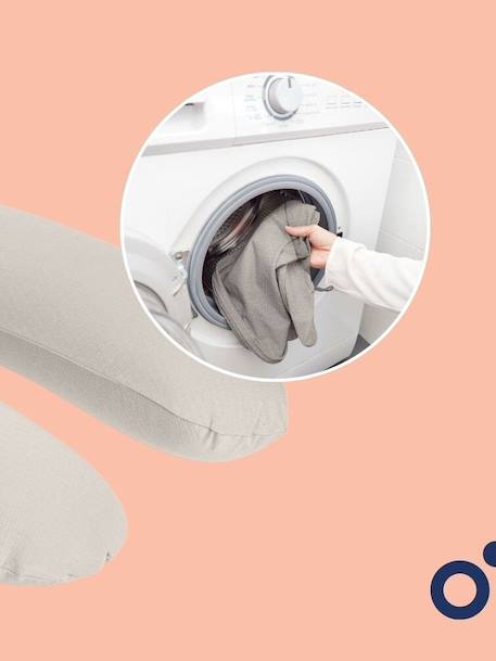 Doomoo Buddy Cushion for Nursing, by BABYMOOV beige+Dark Beige+Grey/Print 