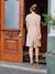 Organic Cotton Gauze Dress for Maternity, by ENVIE DE FRAISE clay beige+sage green 