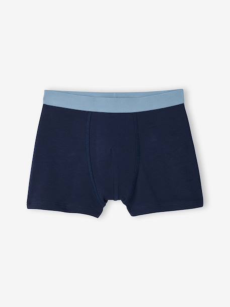Pack of 5 shark print boxers for boys grey blue 
