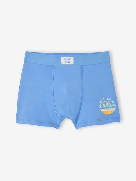 Pack of 5 surf boxers for boys blue 