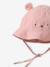 Printed Bucket Hat for Baby Girls ecru+rose 