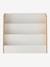Low bookshelf 3 levels YEL white 