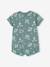 Baby jersey playsuit ecru+peacock blue 