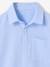 Long-Sleeved Cotton Shirt striped blue 