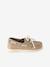 Boys' leather boat shoes beige 