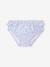 3-piece striped swimsuit light blue 