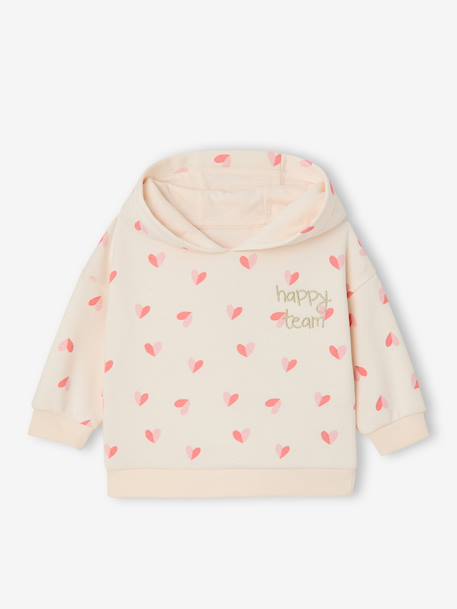 Hooded sweatshirt and leggings set ecru 