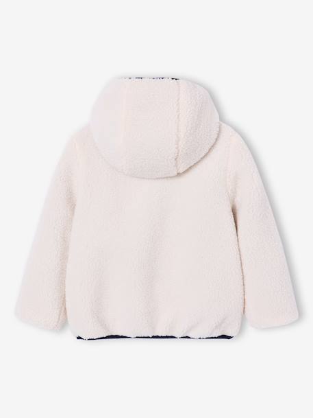 Reversible sherpa jacket royal blue 