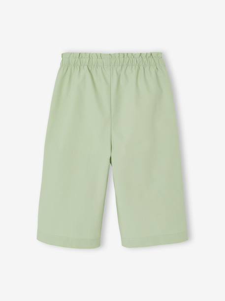 Wide cotton trousers pistachio 