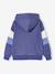 Hooded printed sweatshirt marl grey+marl white+slate blue 