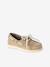 Boys' leather boat shoes beige 