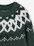 Jacquard Knit Jumper, Round Neckline, for Boys green+slate blue 