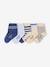 Pack of 5 pairs of baby boys' socks blue 