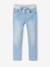 Straight Cut Denim-Effect Fleece Trousers, for Boys BLACK DARK SOLID+bleached denim+BLUE MEDIUM TWO COLOR/MULTICOL+BLUE MEDIUM WASCHED+double stone+Grey Denim 