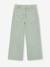 Wide-leg trousers in girls' colours green+grey blue+grey green+plum+rose 
