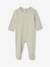 Pack of 3 Organic Cotton Sleepsuits for Babies beige+ecru+sage green 