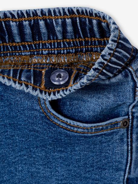 Pack of 2 Slim Leg Jeans with Elasticated, Adjustable Waist denim grey+double stone+stone 