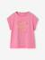 Short-sleeved t-shirt anthracite+ecru+rose 