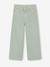 Wide-leg trousers in girls' colours green+grey blue+grey green+plum+rose 