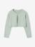 Bolero with Practical Opening for Girls sage green+white 