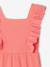Girl's ruffled jumpsuit coral 