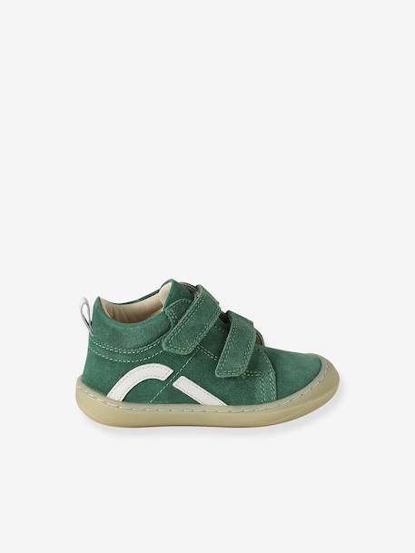 Pair of Soft Leather Boots for Babies, Designed for First Steps beige+blue+brown+electric blue+green+ocean blue+ochre+sage green+set beige+set brown+set green 