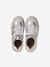 Girls' low-cut leather trainers silver 