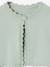 Bolero with Practical Opening for Girls sage green+white 