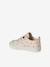 Elasticated Canvas Trainers for Babies printed beige+printed pink 