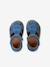 Leather Sandals with Hook-&-Loop Fastenings, for Babies denim blue+sandy beige 